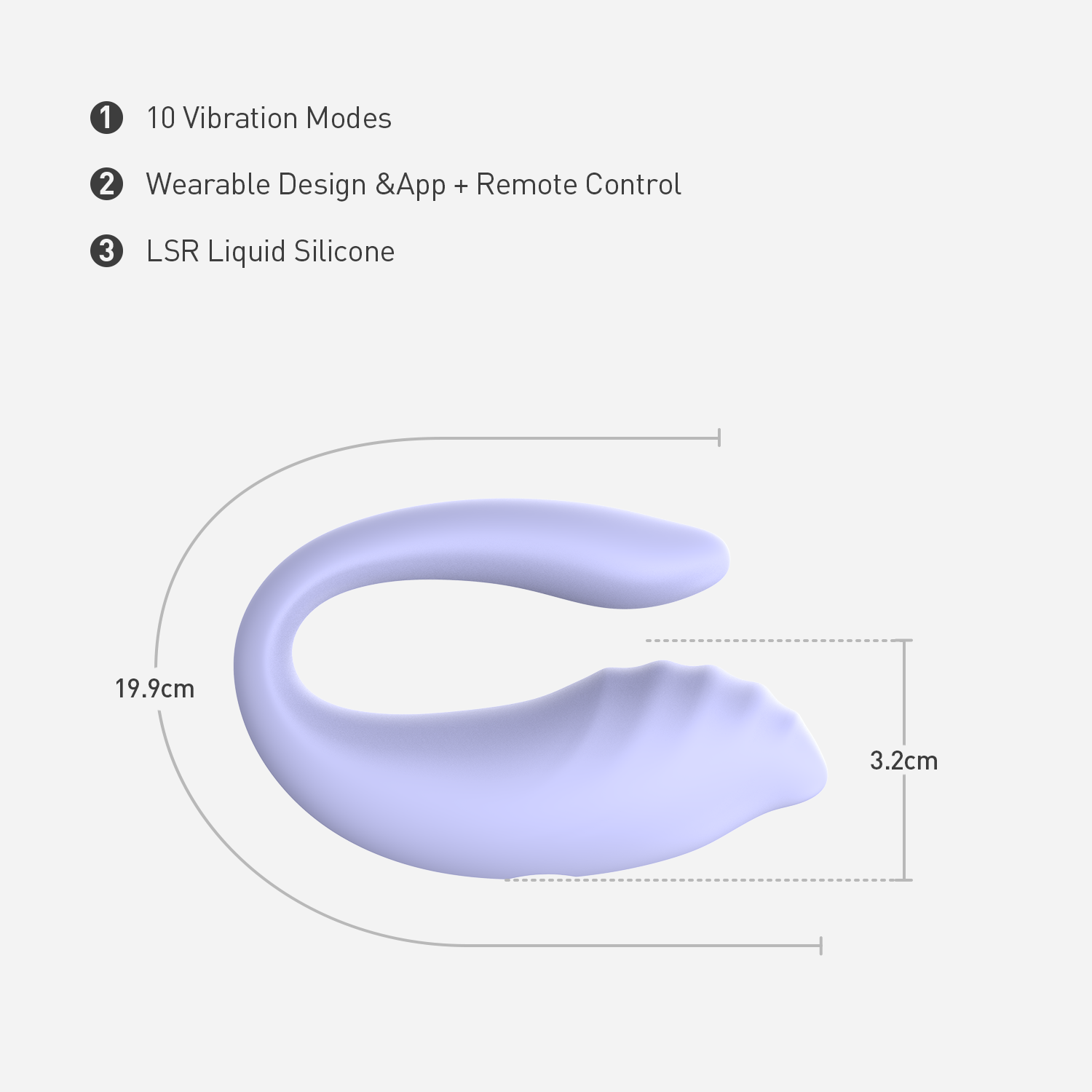 OVIYA Butterfly Wearable Vibrator for Bendable G-Spot & Clitoral Pleasure WRV02