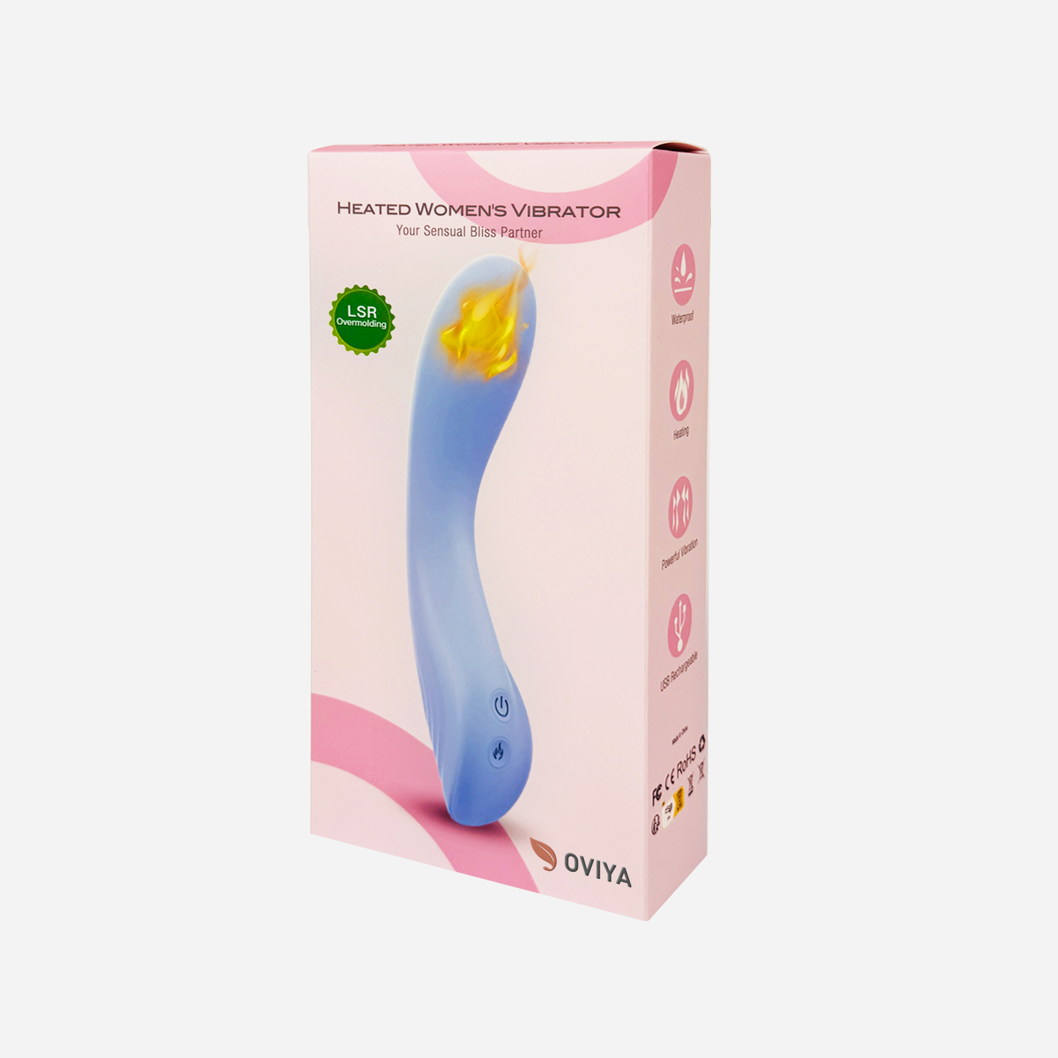 OVIYA Heated G-Spot Vibrator for Internal & Clitoral Relief GSV01