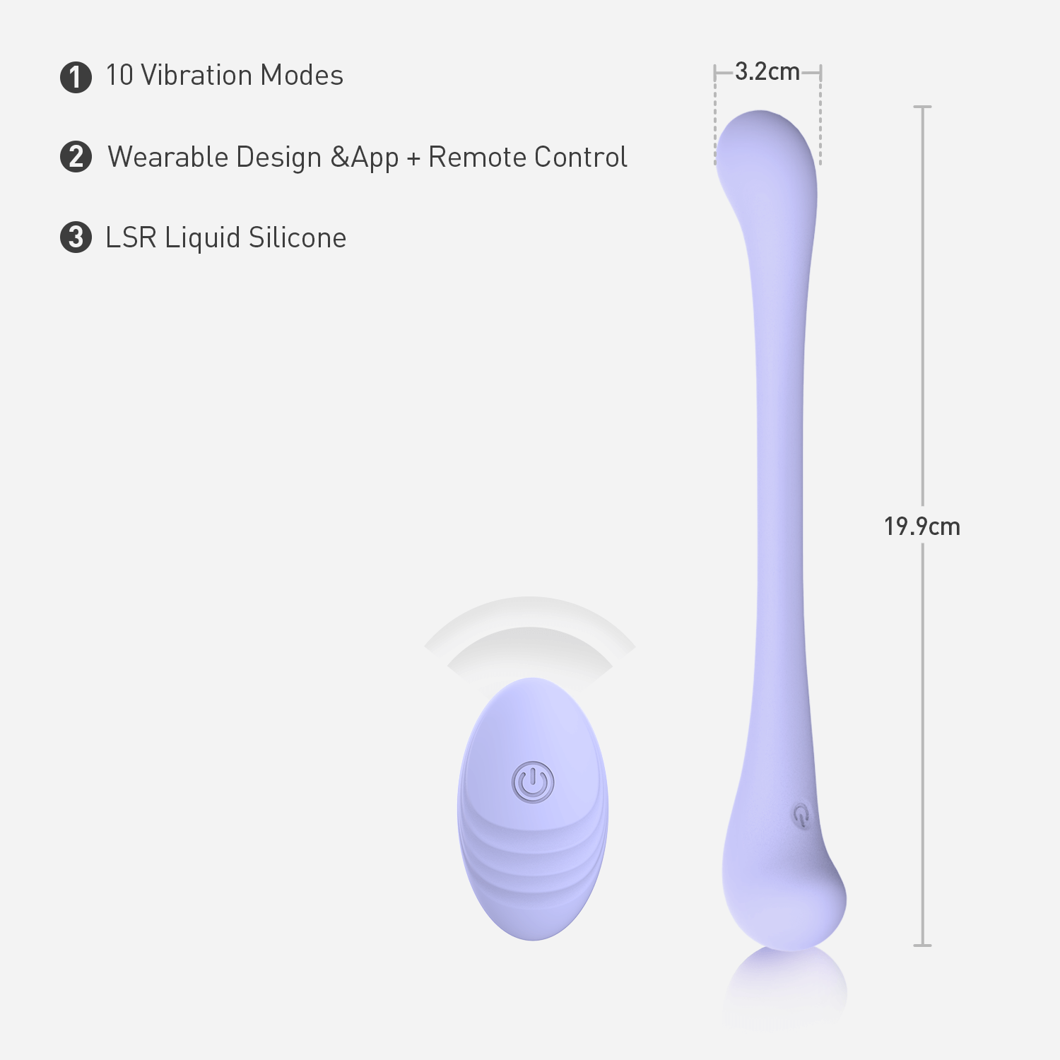 OVIYA Butterfly Wearable Vibrator for Bendable G-Spot & Clitoral Pleasure WRV01