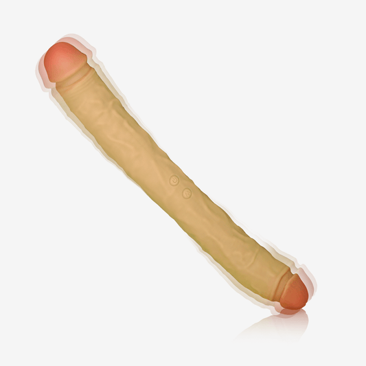 OVIYA Dual-Ended Realistic Dildo Vibrator for Solo or Couples Play DLV01