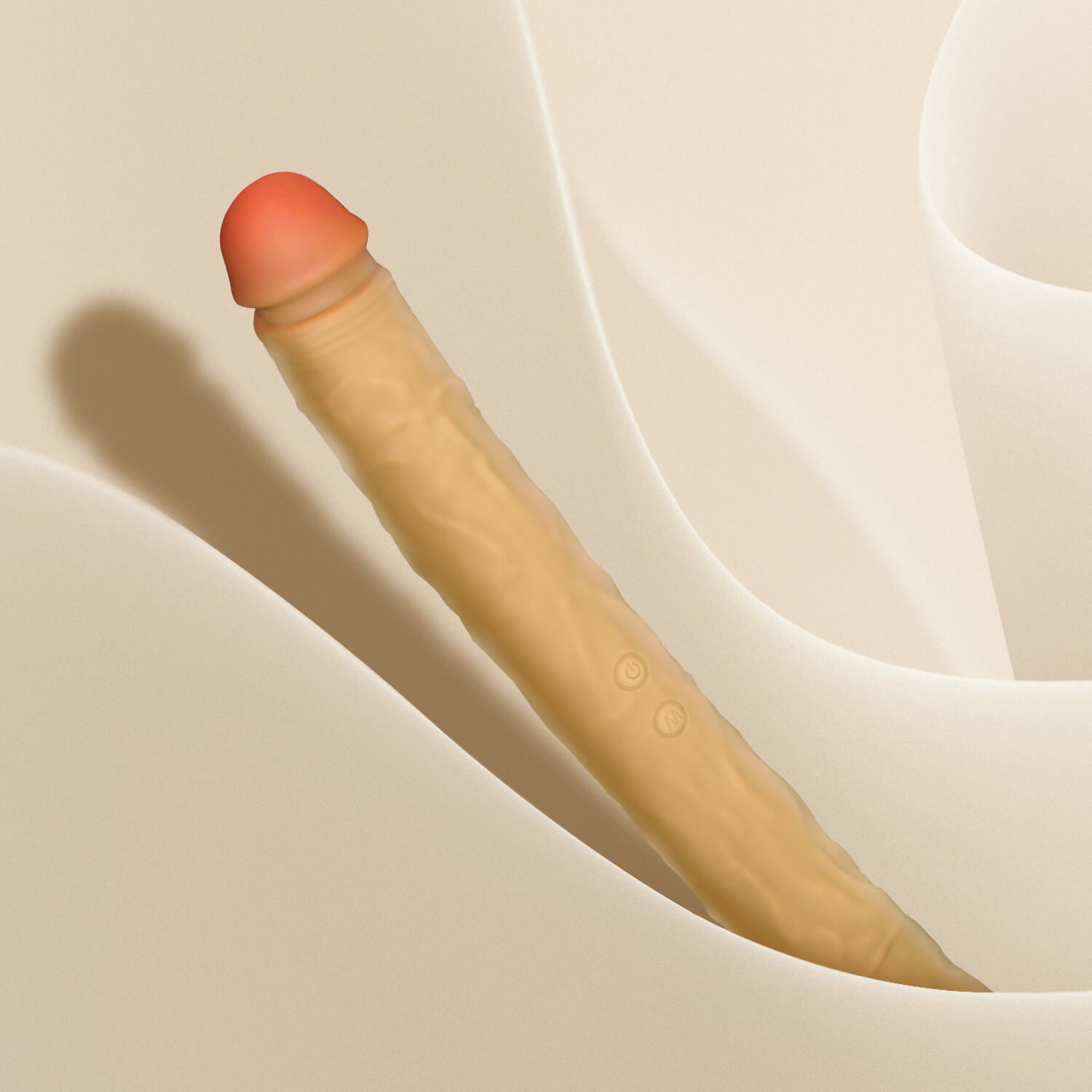 OVIYA Dual-Ended Realistic Dildo Vibrator for Solo or Couples Play DLV01