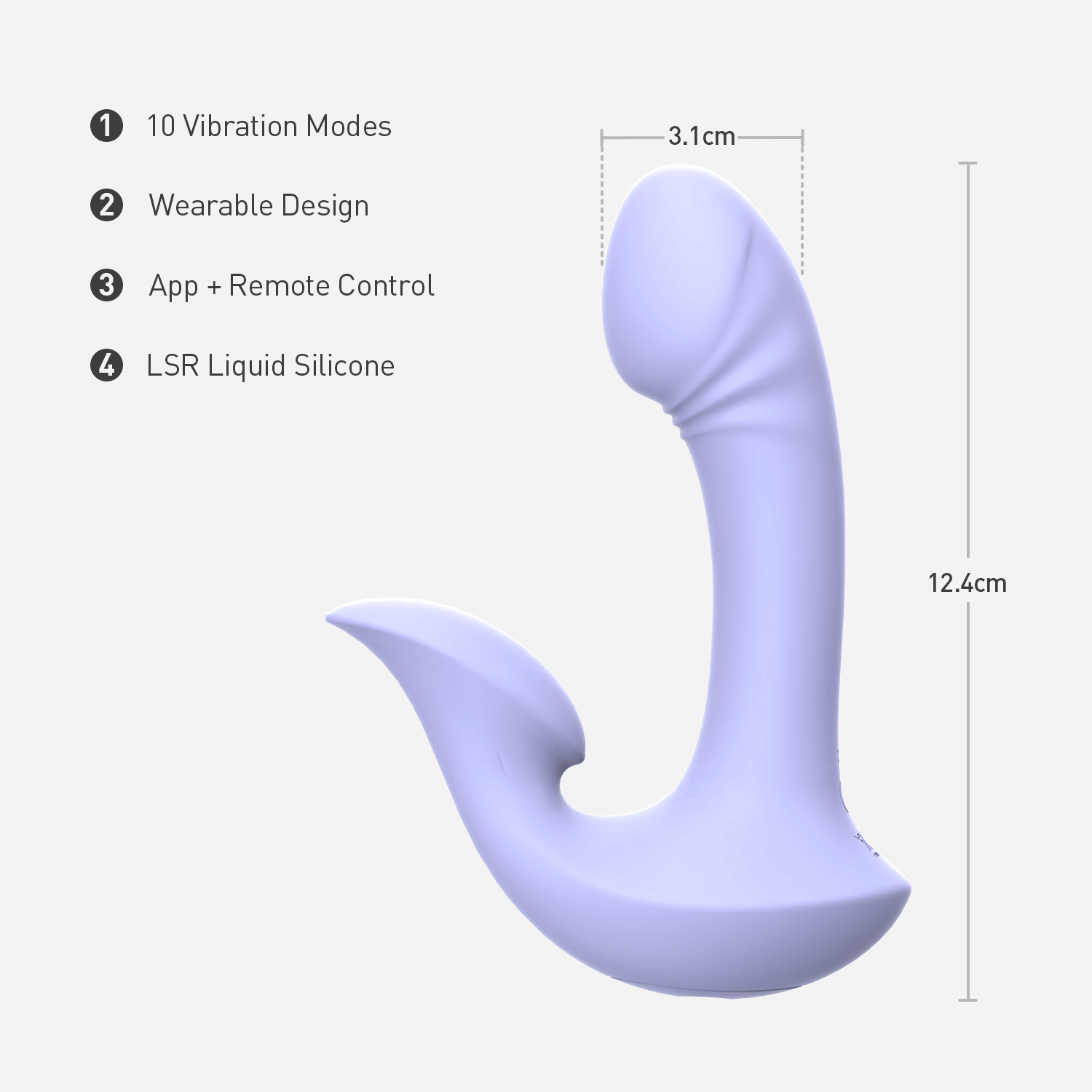 OVIYA Dual Motor Wearable Rabbit Vibrator for Clitoral & G-Spot Pleasure RBV04