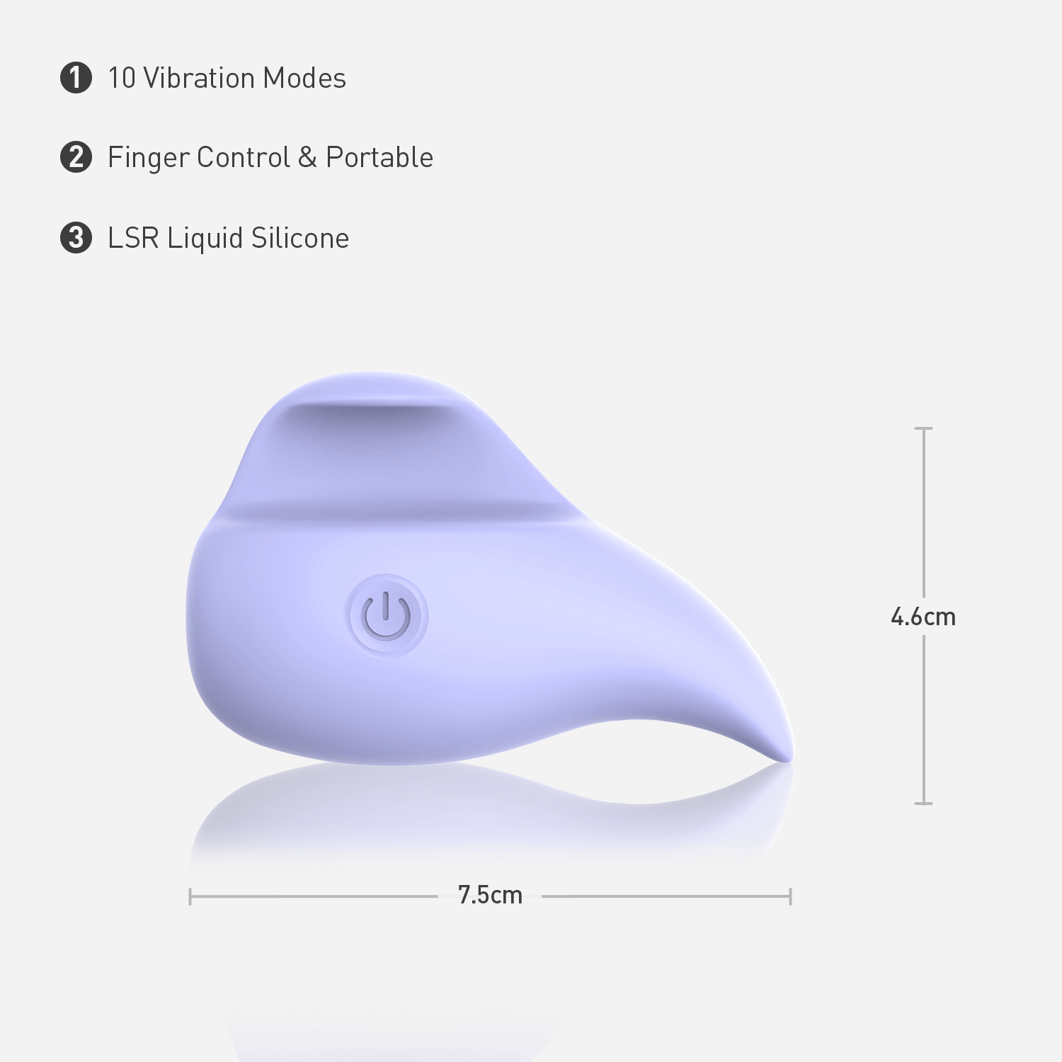 OVIYA Mini Finger Clitoral Vibrator for Precise & Discreet Massage CLV01